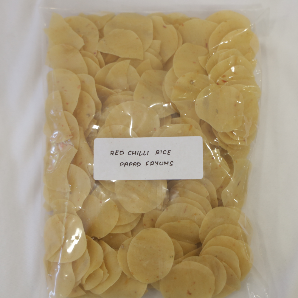 Red Chili Rice Papad Fryums