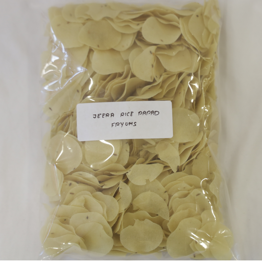 Jeera Rice Papad Fryums