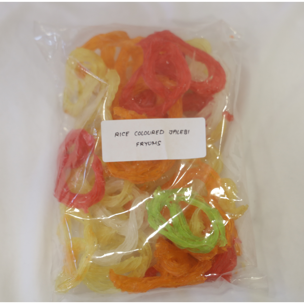 Colored Rice Jalebi Fryums