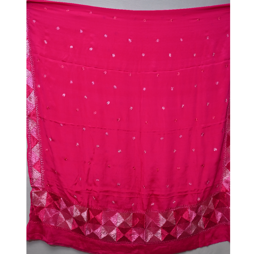 Pure Chinnon Handwork Phulkari Duppata 