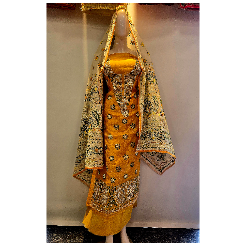 Handwork Phulkari Suit